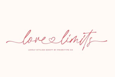 Love Limits Font free download – Script And Handwritten font preview
