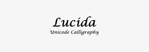 Lucida Unicode Calligraphy Font Family free download preview 5 – Display Fonts font