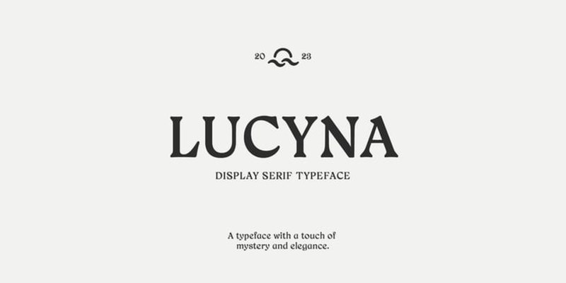 Lucyna Font free download preview 1 – Serif Fonts font