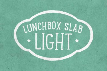 Lunchbox Slab Light Font free download – Serif Fonts font preview