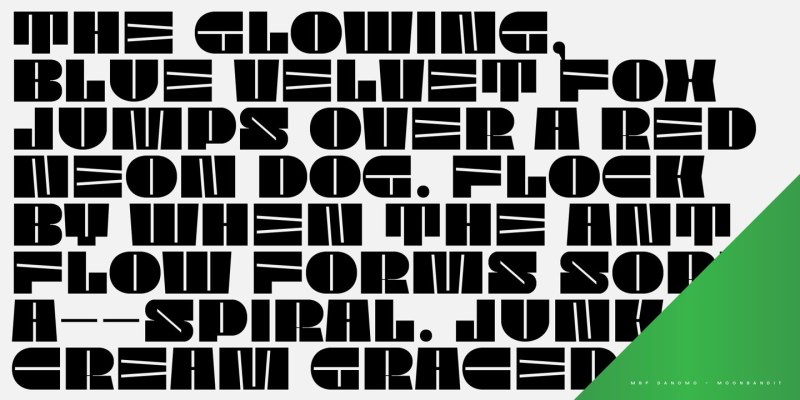 MBF Danomo Font free download preview 5 – Display Fonts font