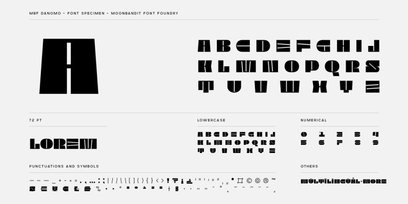 MBF Danomo Font free download preview 6 – Display Fonts font
