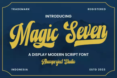 Magic Seven Font free download – Classic font preview