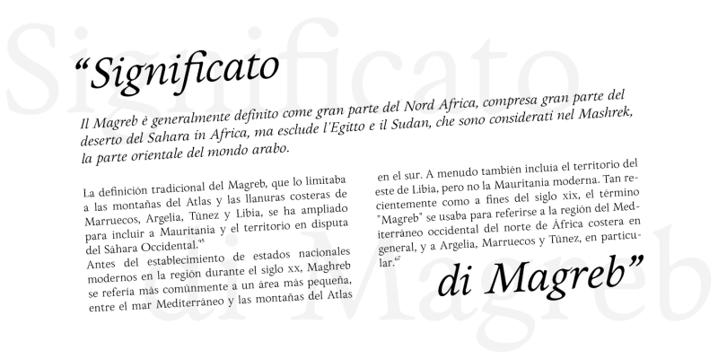 Magreb Font Family free download preview 1 – Serif Fonts font