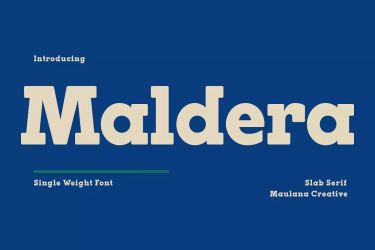 Maldera Slab Serif Display Font free download – similar font preview