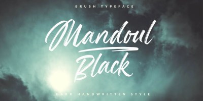 Mandoul Black Font free download – Handwritten font preview