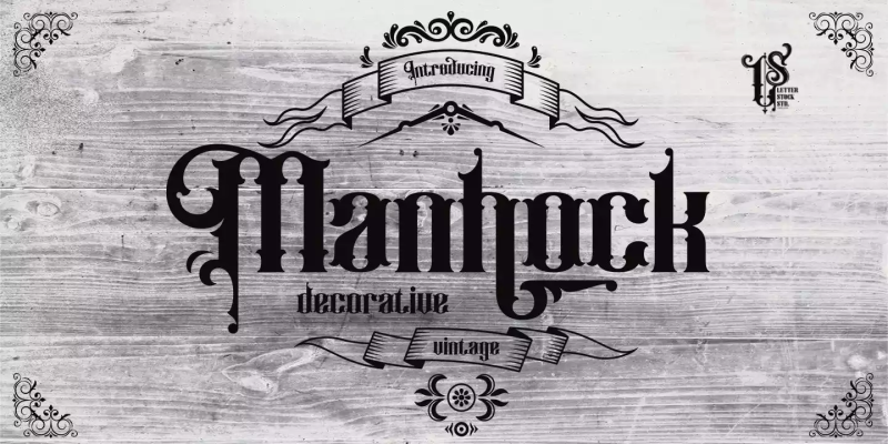 Manhock Font free download preview 7 – Decorative Fonts font