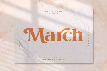 March Font free download – March Font font preview