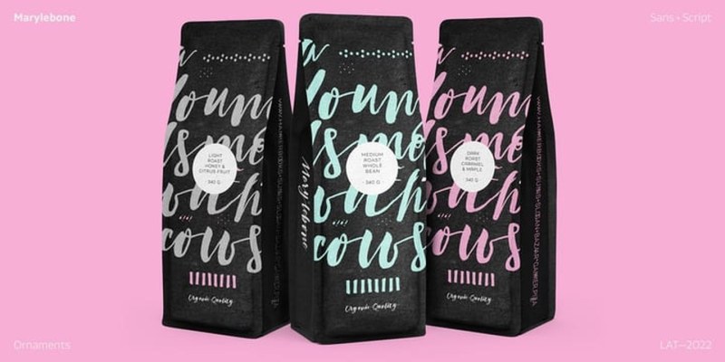 Marylebone Font Family free download preview 4 – Script And Handwritten font