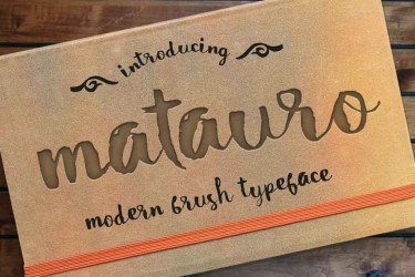 Matauro Font free download – Creative font preview