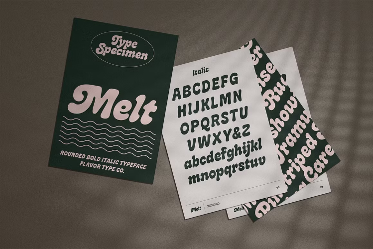 Melt Font free download preview 7 – Display Fonts font