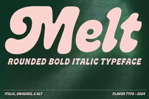Melt Font free download preview 8 – Display Fonts font