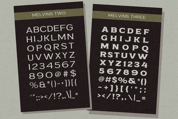 Melvins Font free download preview 10 – Display Fonts font