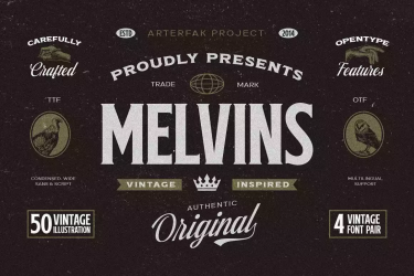 Melvins Font free download – Classic font preview