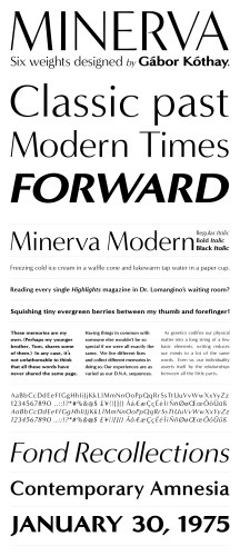 Minerva Modern Font Family free download preview 1 – Serif Fonts font