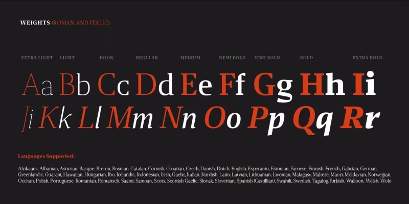 Miragem Font Family free download preview 2 – Serif Fonts font