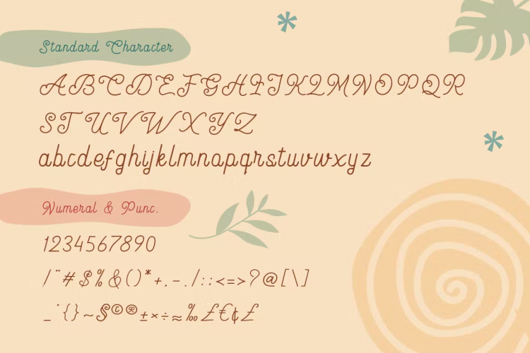 Monalibra Font free download preview 3 – Script And Handwritten font