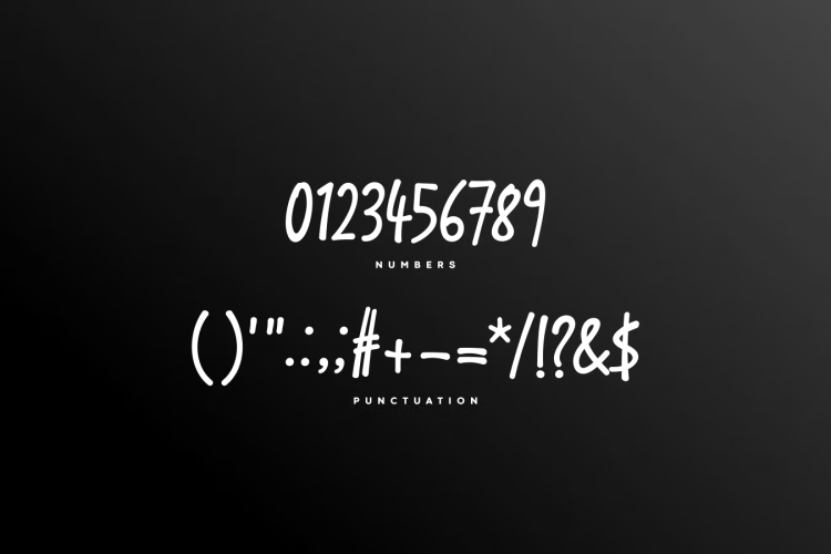 Moonk Font free download preview 4 – Script And Handwritten font