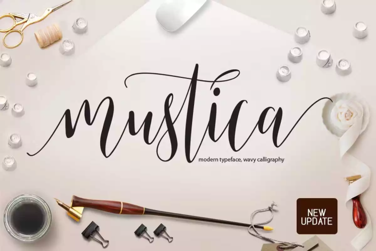 Mustica Font free download preview 8 – Script And Handwritten font