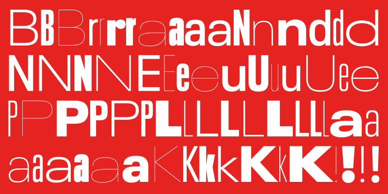 Neue Plak Font free download preview 4 – Sans Serif Fonts font