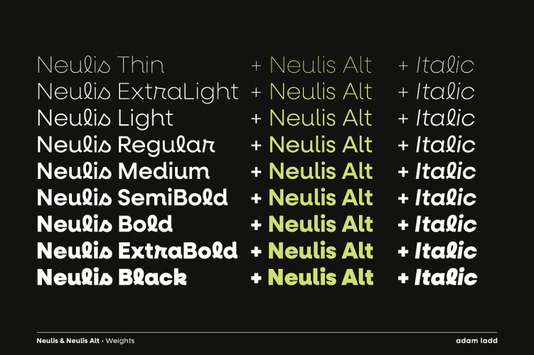 Neulis Font free download preview 8 – Sans Serif Fonts font
