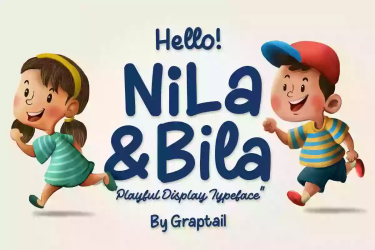 Nila & Bila Font free download – Typeface font preview