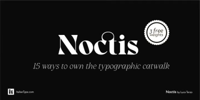 Noctis Font Family free download – similar font preview