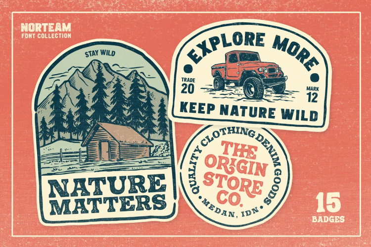 Norteam Font Collection free download preview 4 – Sans Serif Fonts font