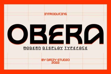 Obera Font free download – Modern font preview