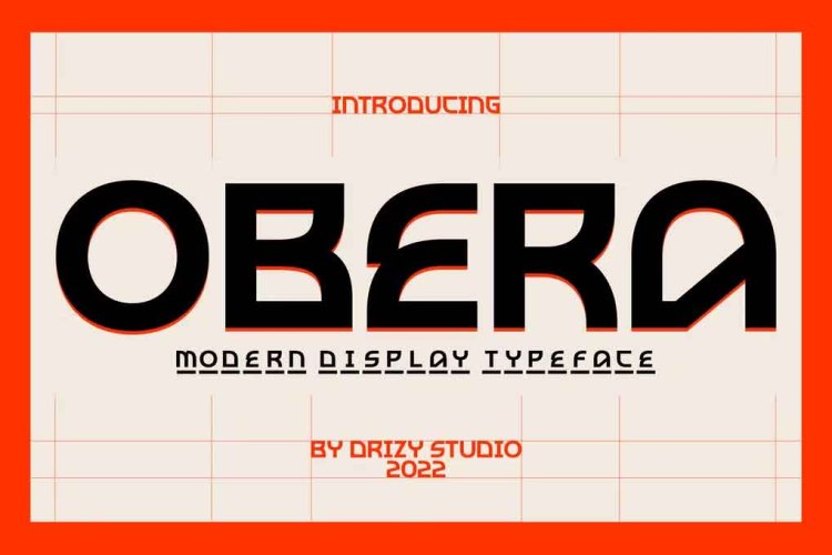 Obera Font free download preview 5 – Serif Fonts font