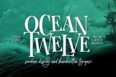 Ocean Twelve Font Duo free download – Modern font preview
