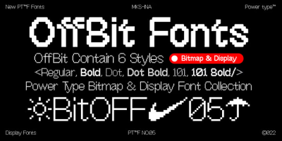 OffBit Font Family free download – Creative font preview