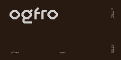 Ogfro Font Family free download – Editorial font preview