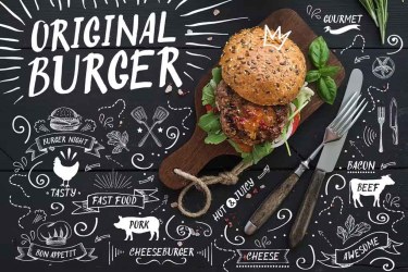 Original Burger Font free download – Handwritten font preview