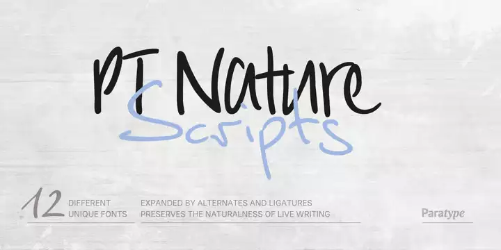 PT Nature Font free download preview 9 – Typeface font