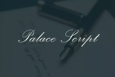 Palace Script Font free download – Formal font preview