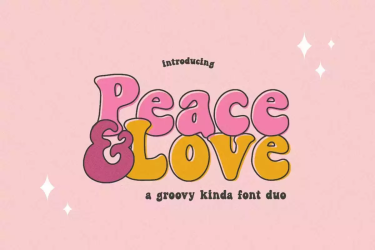 Peace & Love Font free download – Display Fonts font preview