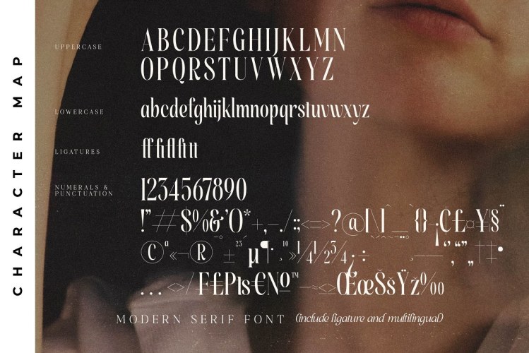 Peach Charley Modern Serif Font free download preview 4 – Serif Fonts font