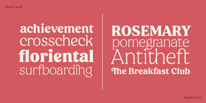 Peachi Font free download preview 2 – Serif Fonts font