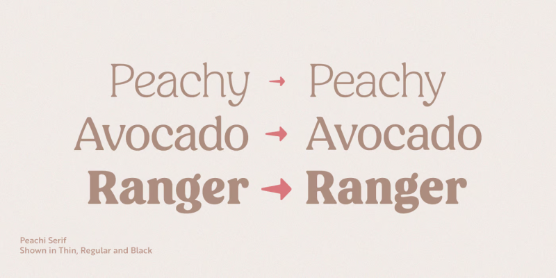 Peachi Font free download preview 3 – Serif Fonts font