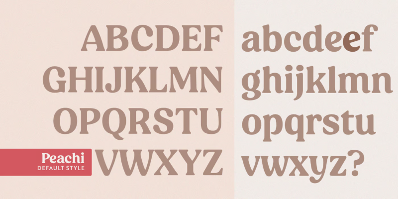 Peachi Font free download preview 4 – Serif Fonts font
