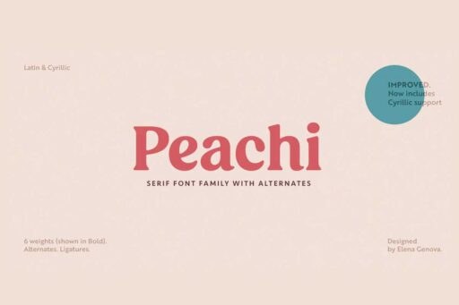 Peachi Font free download preview 5 – Serif Fonts font