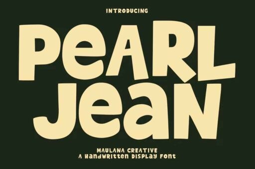 Pearl Jean Font free download preview 4 – Display Fonts font
