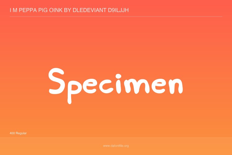 Peppa Font free download preview 2 – Display Fonts font