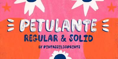 Petulante Font Family free download – Creative font preview