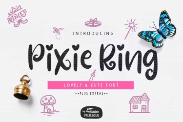 Pixie Ring Font free download – Minimal font preview