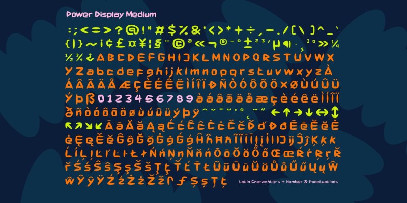 Power Display Font Family free download preview 6 – Font Family font