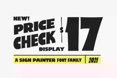 Price Check Font free download – Sans Serif font preview