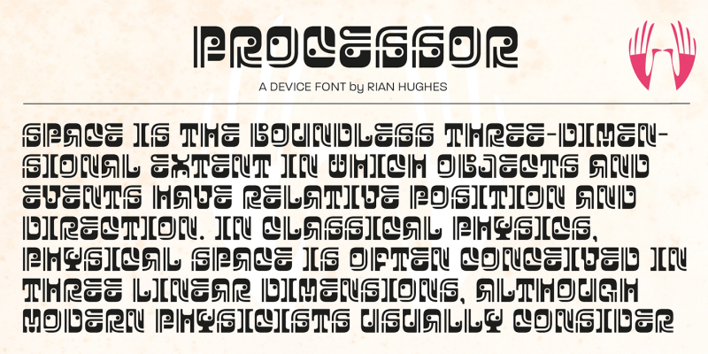 Processor Font free download preview 4 – Display Fonts font