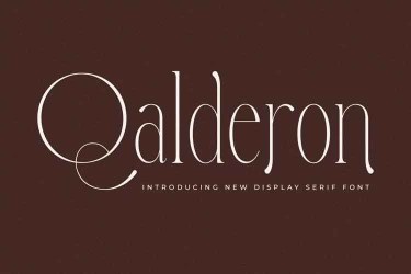 Qalderon Font free download – Modern font preview